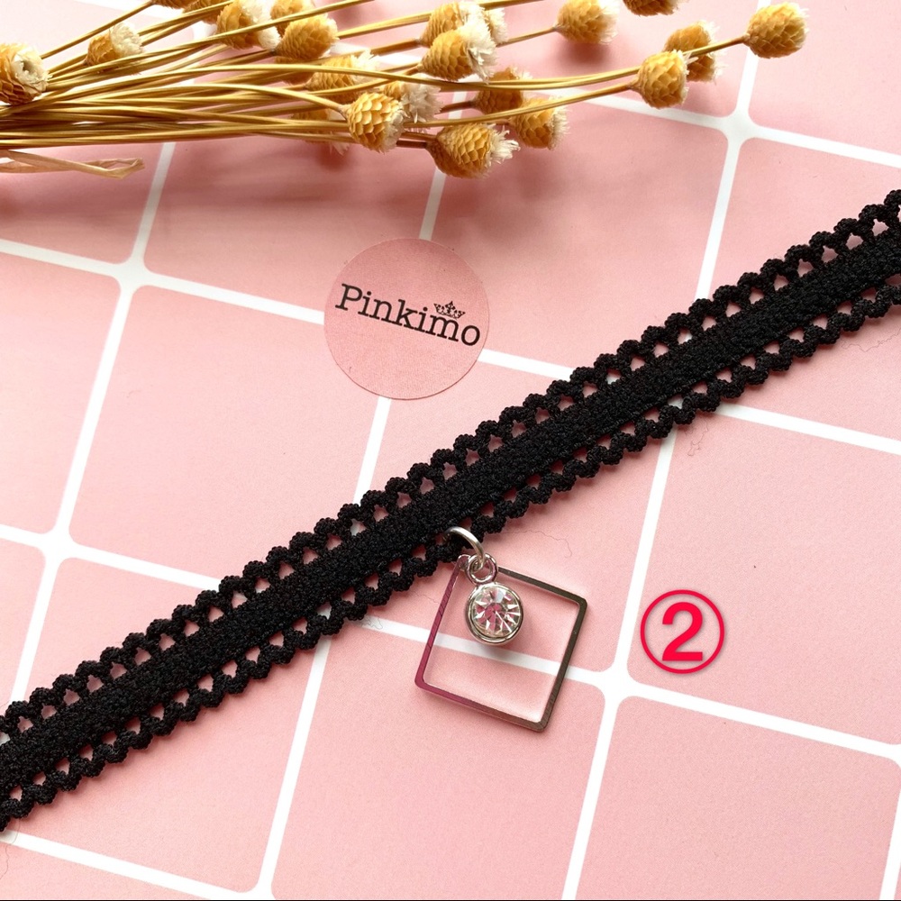 Pick Any 3 Pearl Rhinestone Lace Chokers - Picture 2 of 8